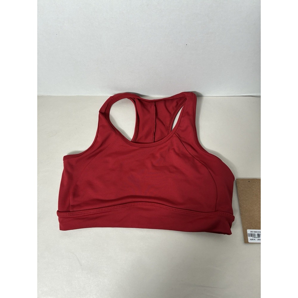Dona Jo Women's M Racerback Sports Bra Red Pickleball Tennis $49 NEW